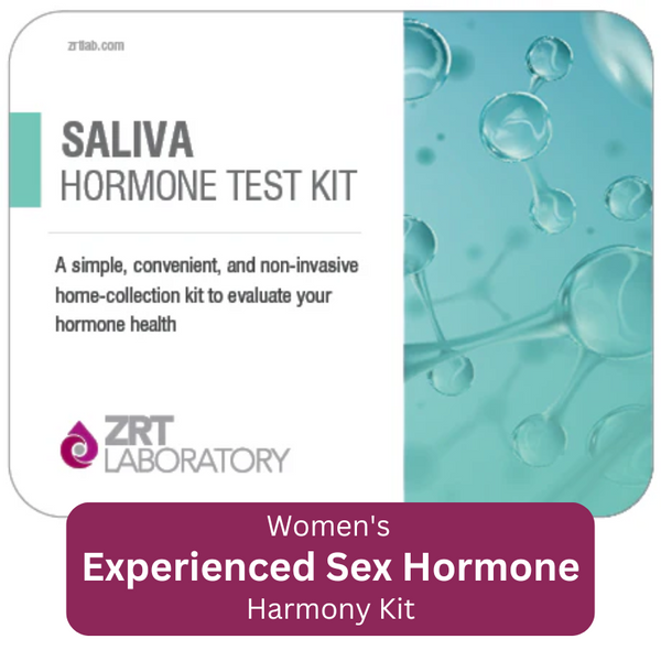 Test Kit - Saliva Profile One with Added E1 & E3 - 7 Tests:  Estrone (E1), Estradiol (E2), Estriol (E3), Progesterone (Pg), Pg/E2 Ratio, Testosterone (T), DHEA-S, and morning Cortisol (C1)